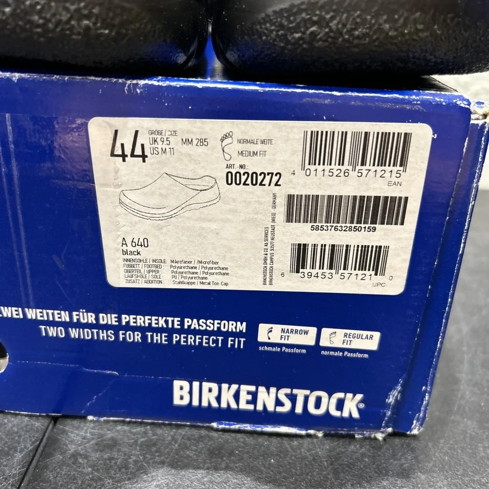 Birkenstock A 640 Polyurethane Black EU 44 US M 11 Mens